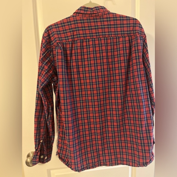 Men's Red Plaid Shirt - Picture 2 of 3